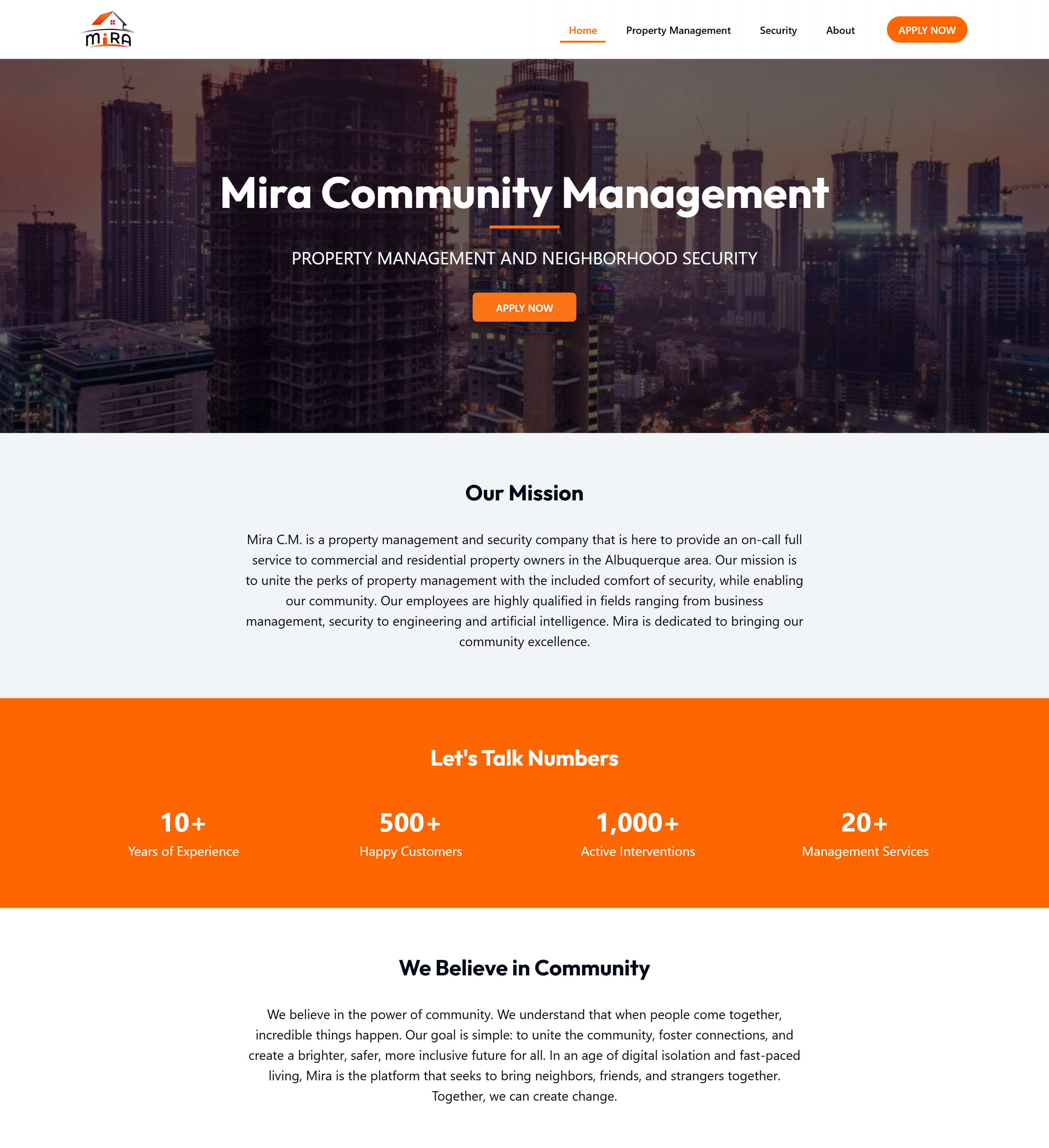Mira Community Management